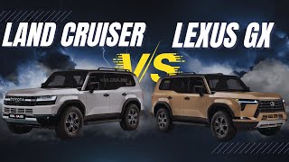 2024 Toyota Land Cruiser vs 2024 Lexus GX Head to Head, Who will Win?