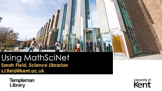 Using MathSciNet on EBSCOHost