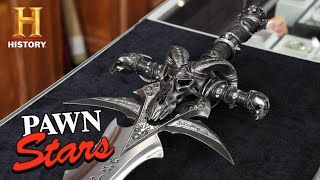 Pawn Stars: HIGH VALUE RARE LOOT: World of Warcraft Frostmourne Sword (Season 17) | History
