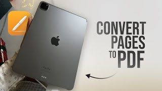 How to Convert Pages to PDF on iPad (tutorial)
