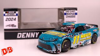 2024 DENNY HAMLIN RICHMOND RACED WIN MAVIS TOYOTA DIECASTBUFFET NASCAR DIECAST CHASSIS REVIEW 1/64