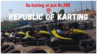 GO KARTING AT ₹200 @ REPUBLIC OF KARTING - VIRAR | BEST FUN TO HAVE PLACE | NEAR MUMBAI #2025