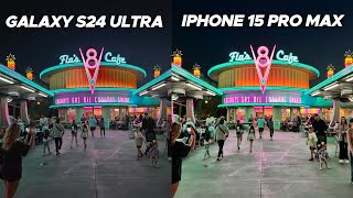 Galaxy S24 Ultra vs iPhone 15 Pro Max Camera Test AFTER Updates (Night Time)