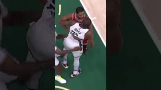 Ibaka THROWS A 2 PIECE combo at Tristan Thompson's arm!👀 #shorts
