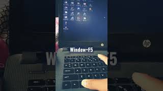 Win + F5 | Refresh laptop/ computer | short cut key