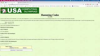 USACO Training Hamming Codes