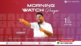 🔴LIVE | FEBRUARY MORNING WATCH PRAYER | 1.2.2025 | MAN OF GOD MOSES MELCHIZEDEK