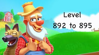 Farm Jam level 892, 893, 894, 895 solved!