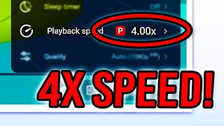 You Can Watch YouTube Videos On 4x SPEED!