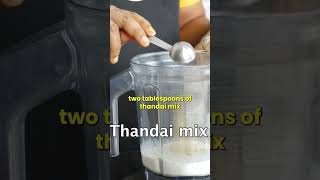 Sweet Lassi with Thandai, homemade protein shake, 100% natural