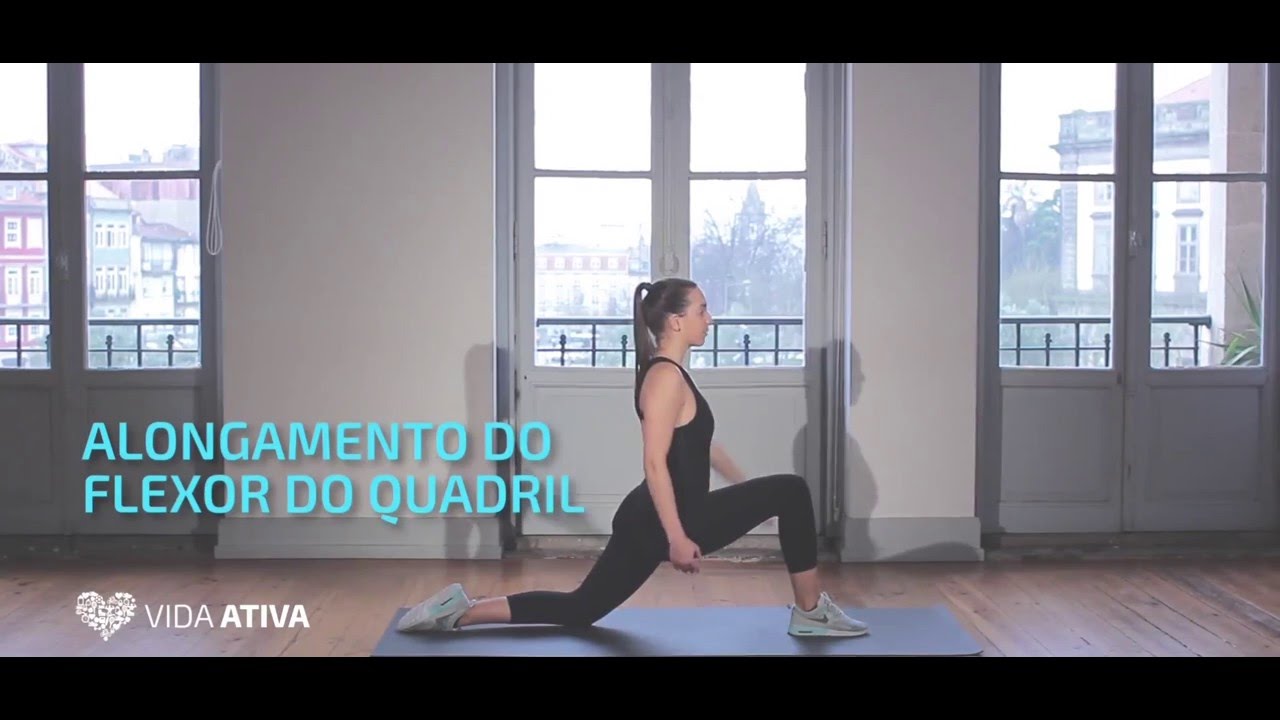 Exercício De Alongamento Para Pernas: Flexor Do Quadril - YouTube