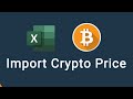 Import Crypto Price In Excel