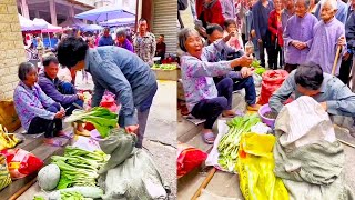 阿義假扮乞丐市集乞討，好心阿婆又送菜又給錢，阿義直接送上一份大禮！【阿義走鄉村】