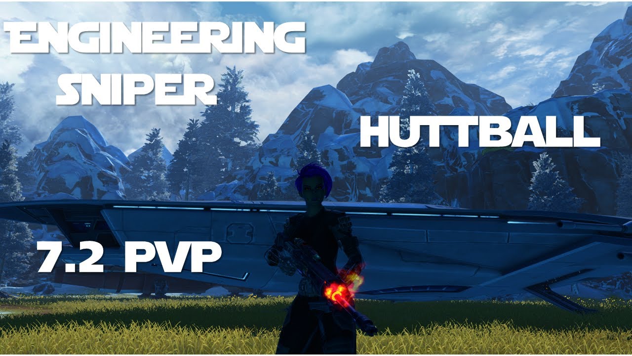 SWTOR 7.2 PvP - Level 80 - Engineering Sniper - Huttball - YouTube