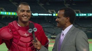 LAA@OAK: Perez on Shoemaker's outing, Angels' 6-2 win