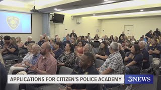 Applications open for citizen's police academy