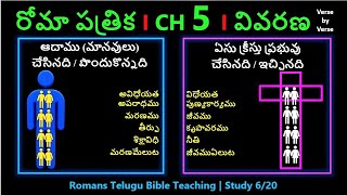 Telugu Bible Study | Romans Chapter 5 | రోమీయులకు వ్రాసిన పత్రిక -ఆధ్యాయము 5 లోతైన వివరణ| study 6/20