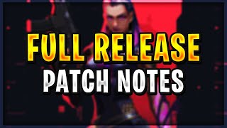 VALORANT Full Release Patch Notes - VALORANT Patch 1.0