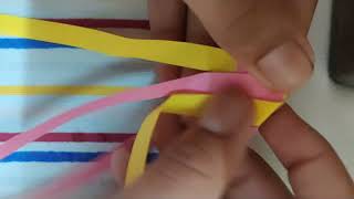 Paper bracelet making