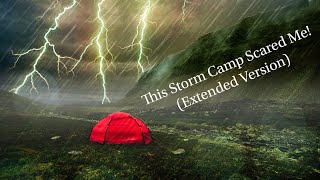 Surviving a Record Breaking Storm, Solo Camping in Heavy Rain Lightning & Thunderstorm. ⛈(Extended)