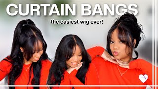 New CURTAIN BANG Wig!! Pre Everything Fluffy Loose Wave Beginner Friendly+3styles | Beauty Forever