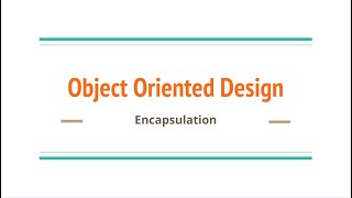Design Pattern Introduction for Beginners | Encapsulation | Part -3