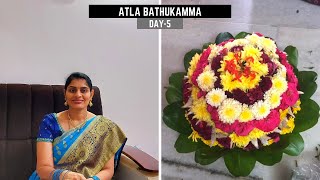 Atla Bathukamma | Day-5 | ఐదవ రోజు అట్ల బతుకమ్మ | Bathukamma Vlog