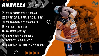 Andreea Tecar - Right Back - Kristianstad HK - Highlights - Handball - CV - 2022/23
