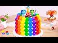 INSIDE OUT 2 Rainbow Jelly Cake Decorating 🌈 Yummy Miniature Rainbow Dessert Recipe ⭐ Sun Cakes