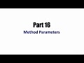 Java Programming Beginner Tutorials Part 16: Method Parameters