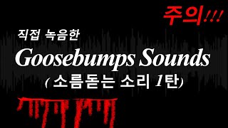 [무료효과음] 프로가 직접 만드는 소름돋는 소리 SoundEffects / goosebump