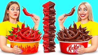 Real Food vs Chocolate Food Challenge | Funny Situations by Choco DO