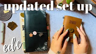 Updated Traveler's Notebook Set Up / Wallet | why I left passport size \u0026 never looking back