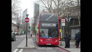 E400H Euro 6 Stagecoach 12322 SK14CTE Route 205 Curtail for Baker Street Arriving at Angel Islington