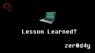 TryHackMe | Lesson Learned?