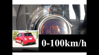 【0-100km/h 加速】 ABARTH 500　1.4Lターボ  5MT