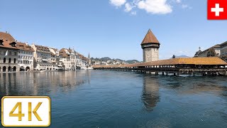 Old Town in Lucerne, Switzerland | Summer 2021【4K】Luzern, Schweiz