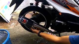 Tes SOUND/SUARA Knalpot AKRAPOVIC LORENZO di motor Beat FI