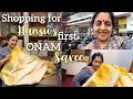 Shopping for Hansu’s First Onam Saree | Sindhu Krishna