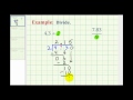 Example:  Dividing a Decimal by a Whole Number