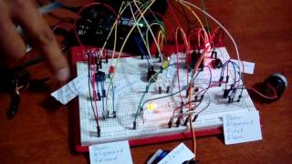 Final project : Circuit that simulates the operation of an elevator in a two story building