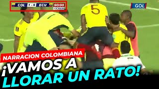 COLOMBIA VS ECUADOR 0 - 0 | NARRACION COLOMBIANA GOL ANULADO | ELIMINATORIAS MUNDIAL CATAR 2022