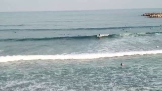 空撮ライブ空散歩★1018-8-10 渚の海水浴場より(宮崎県日向市お倉が浜)