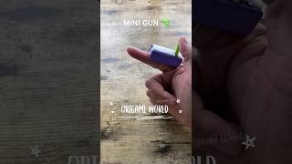 PAPER CRAFT MINI GUN TUTORIAL ORIGAMI WORLD | HOW TO MAKE MINI GUN PAPER INSTRUCTIONS | DIY GUN TOY