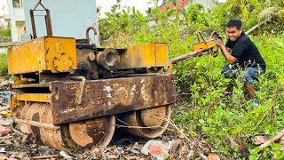 Restoring A Hydraulic Vibrating Hand Roller Compactor That Had Been Neglected For Many Years