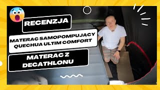 Materac samopompujący Quechua Ultim Comfort 136 cm [Recenzja] - dla 2 osób - Materac z Decathlonu