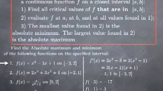 M7-3: Closed Interval Method