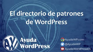 Directorio de patrones de WordPress