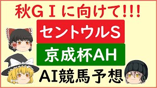 AIの予想でセントウルステークス\u0026京成杯オータムハンデキャップを当てよう!!!【セントウルステークス2021】【京成杯オータムハンデキャップ2021】