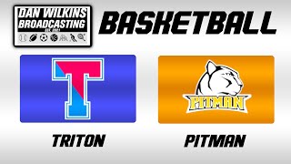 Triton Mustangs @ Pitman Panthers (Boys Basketball, 12/30/24)